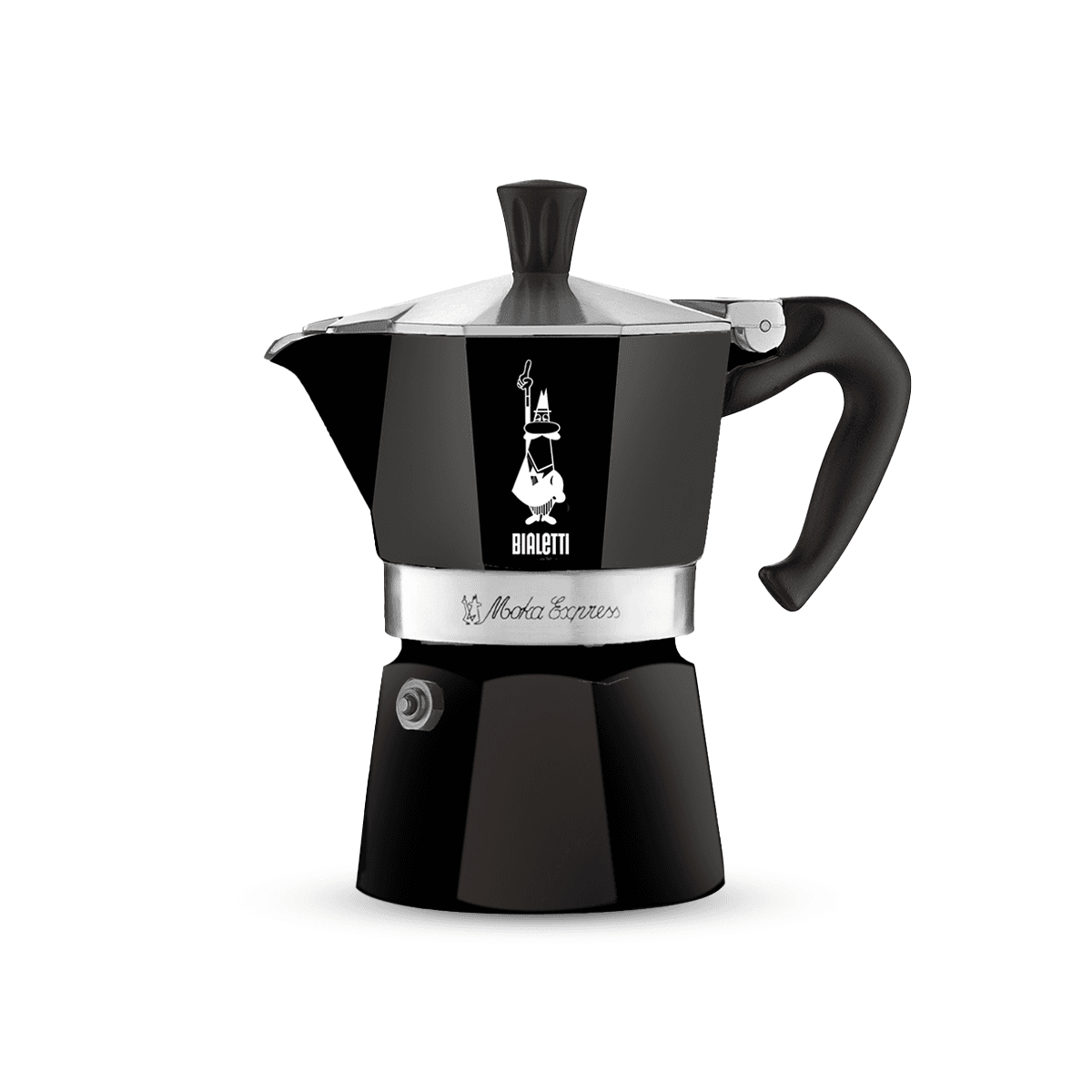 01 MOKA EXPRESS BLACK Bialetti Moka Express Black – 3/6 šoljica - Slika 1