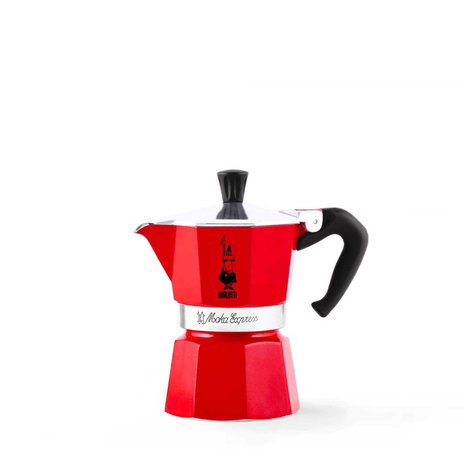 01 MOKA EXPRESS RED Bialetti Moka Express Red – 3/6 šoljica - Slika 1